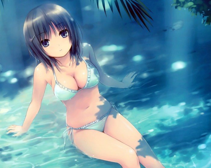 Anime girls in swimsuits