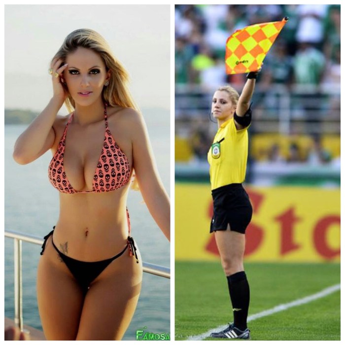 Pornstars on the football field