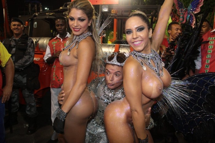 Orgy in carnival masks
