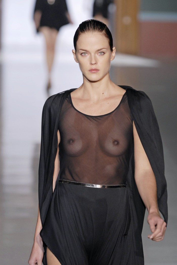 Michaela Shefer on the catwalk