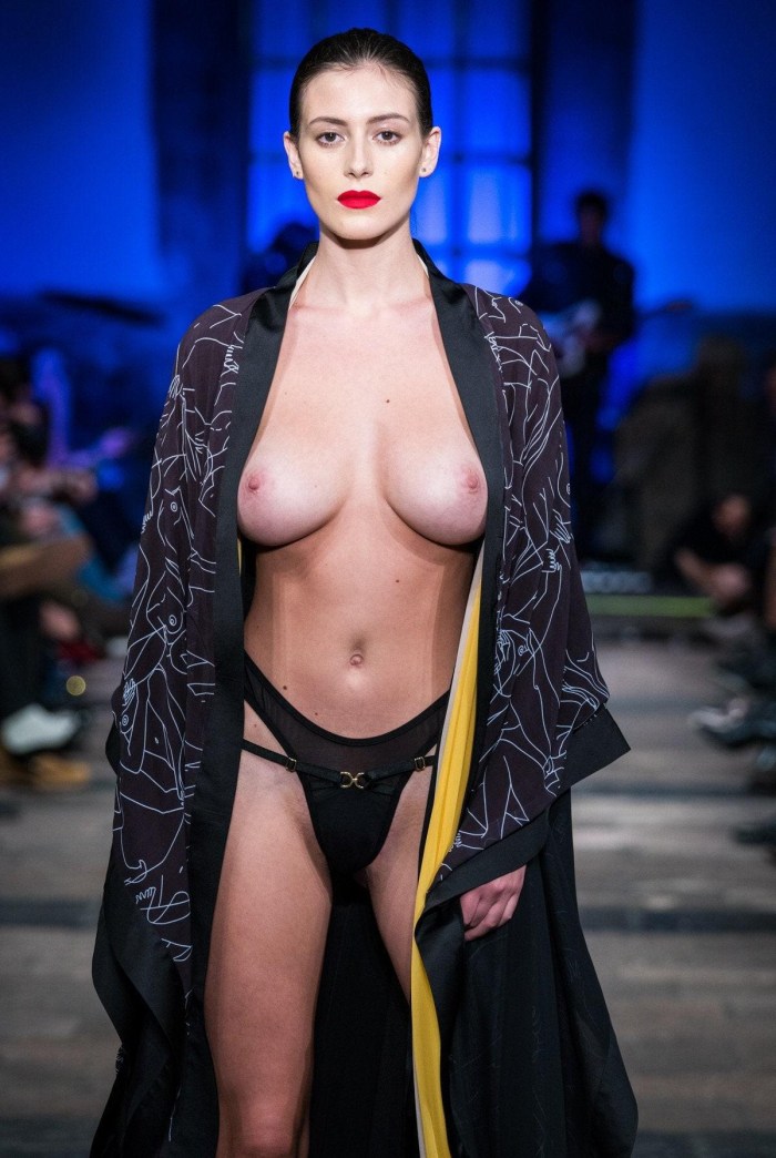 Beautiful breasts in public