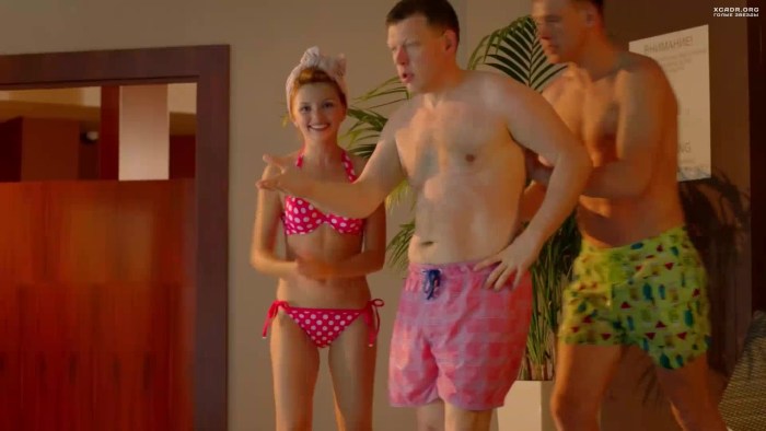 Olga Kuzmina in underwear at Eleon Hotel