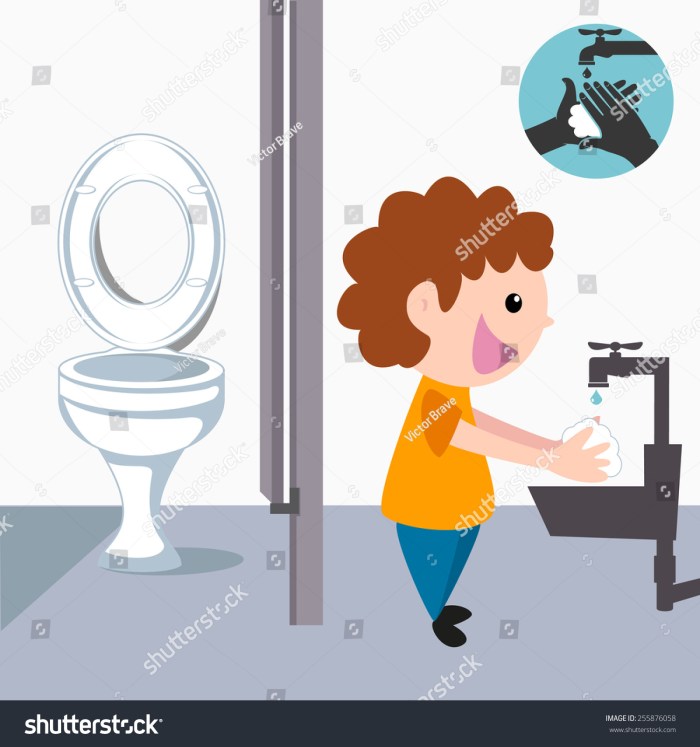 Wash after the toilet