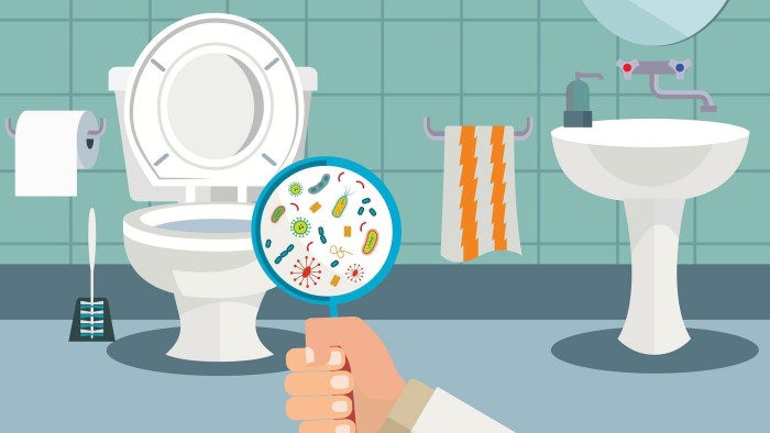 Hygiene in the toilet