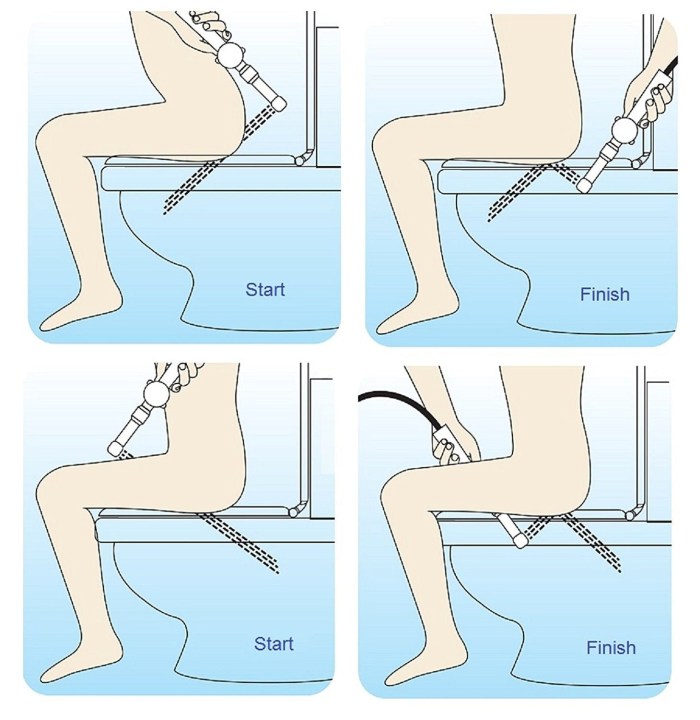 Girl on the bidet