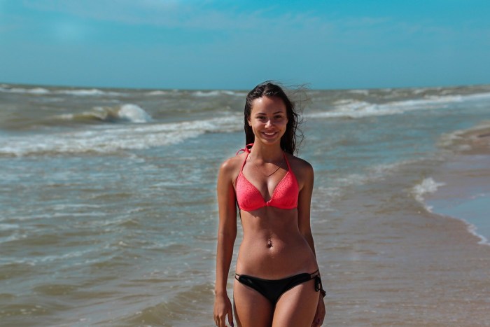Marina Volkova in a swimsuit