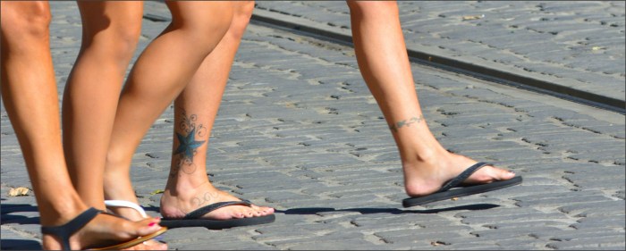 Charging in thongs