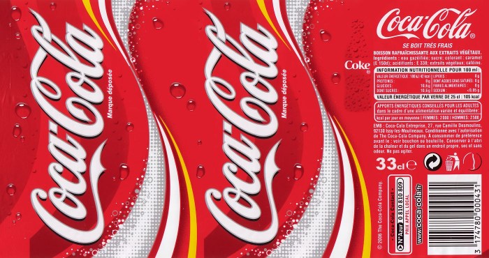 Coca Cola label