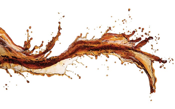 Spray of the cola