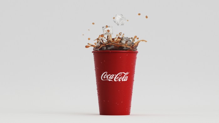 Spray of the cola