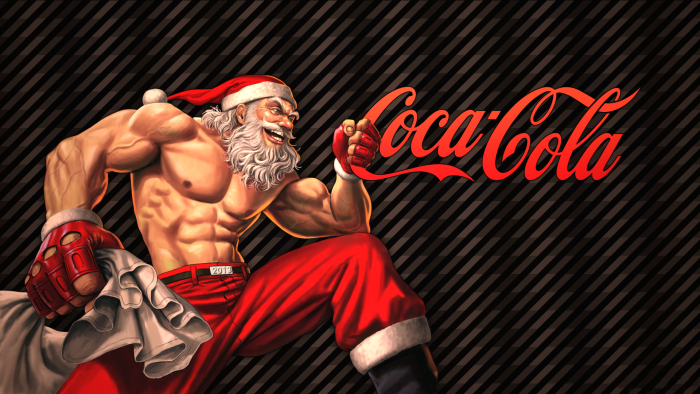 Wallpaper on the desktop Coca Kola New Year