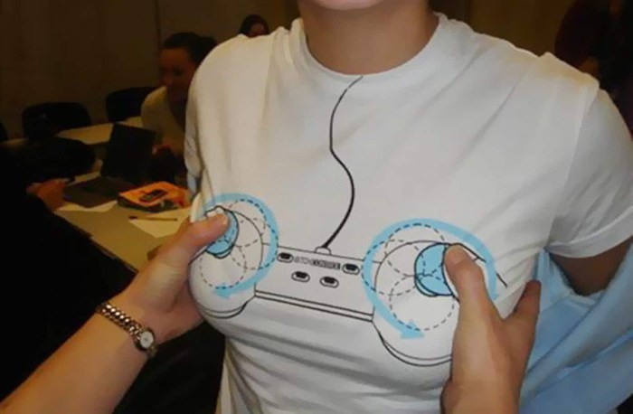 T -shirt joystick