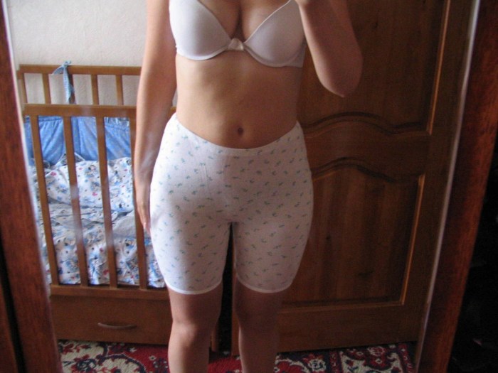 Young in underwear
