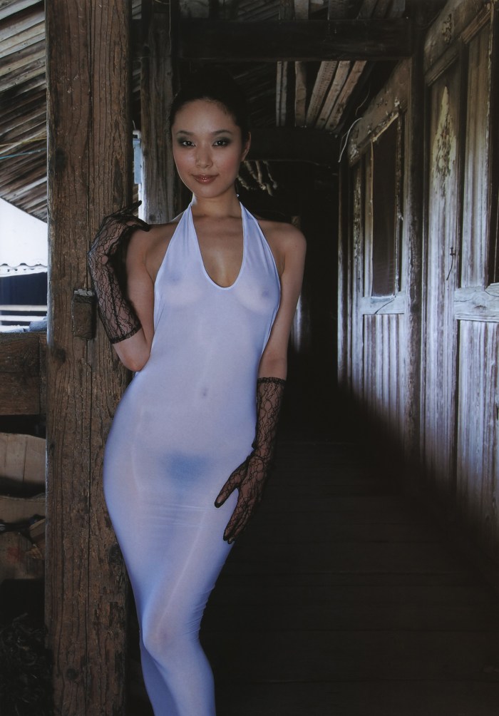A tight -fitting dress on a naked body