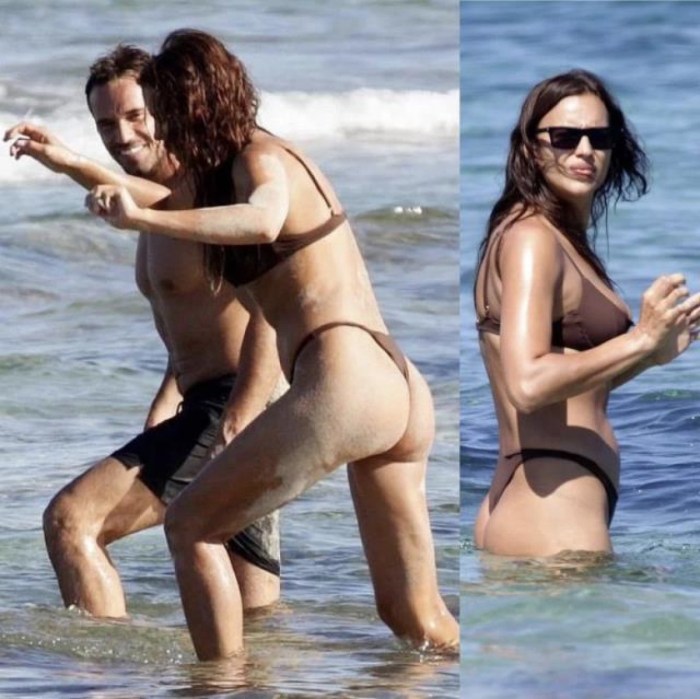 Irina Shayk on the paparazzi beach