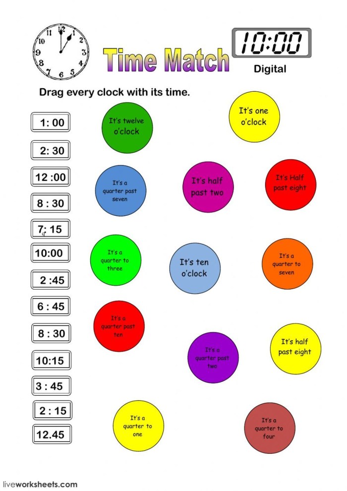 What Time is it exercises