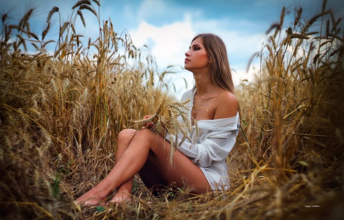 Photoshoot in the field