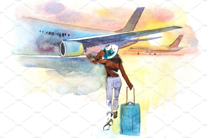 Plane in the sky vector