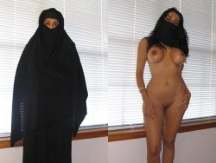 Muslim in Nikaba Naked