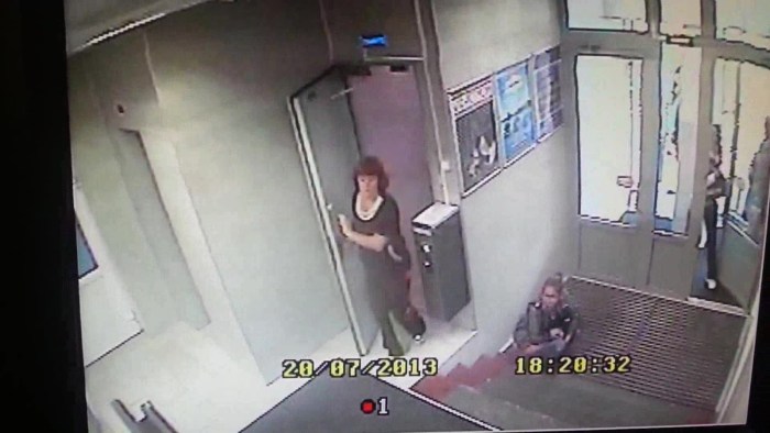 Peeing in the stairwell