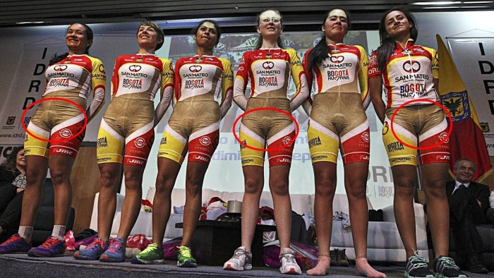 Costumes of Colombian bike lines