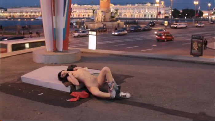 Drunk fuck in public