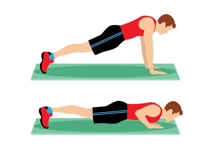 The thrust of the upper block stands with straight arms standing