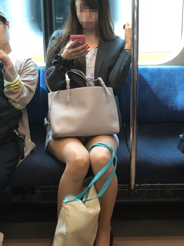 Japanese pantyhose in transport