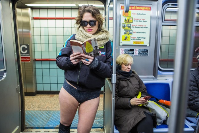 Women Exhibitionists in the subway