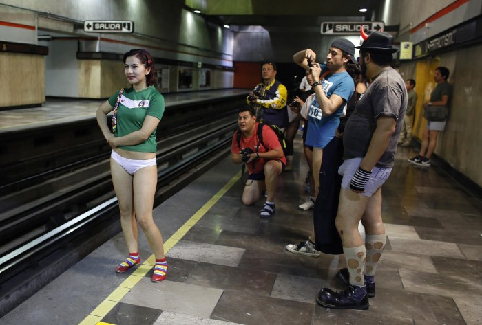 No Pants Subway Ride