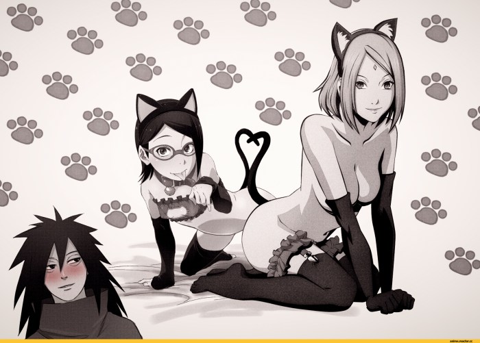 Conan in a suit of the maid Naruto