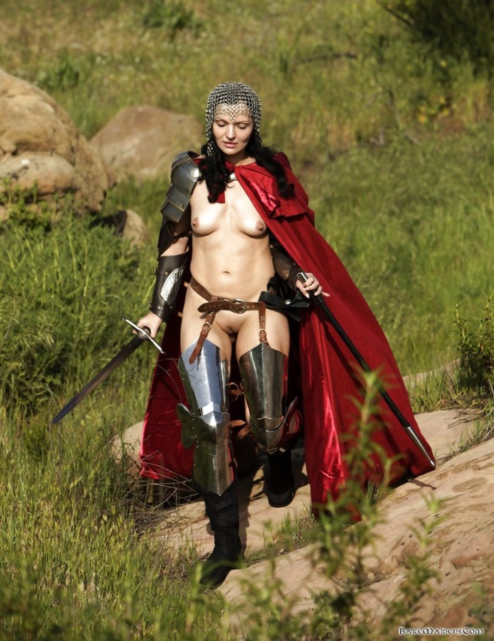 Naked women in the style of the Middle Ages