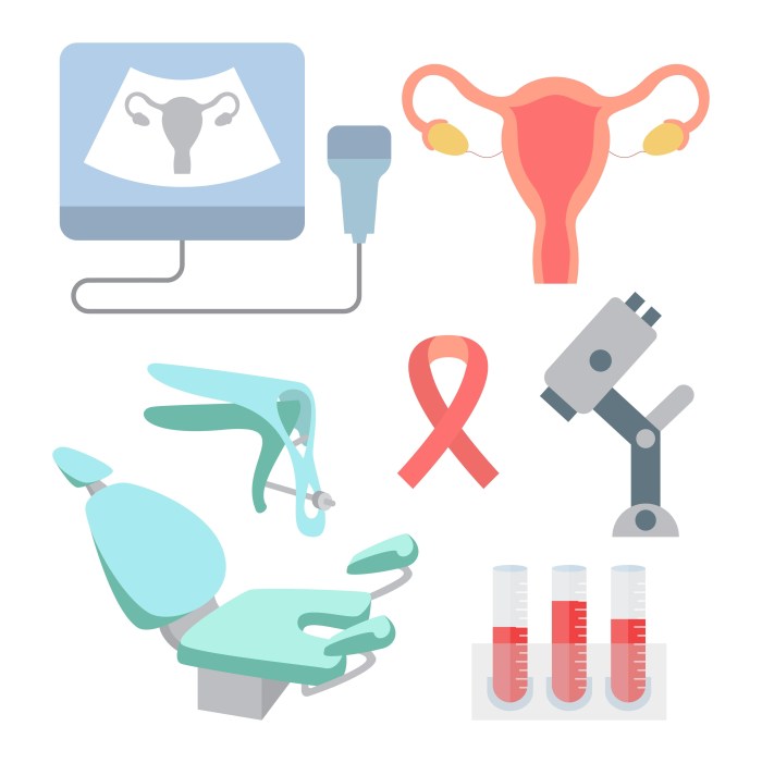 Gynecological examination of girls