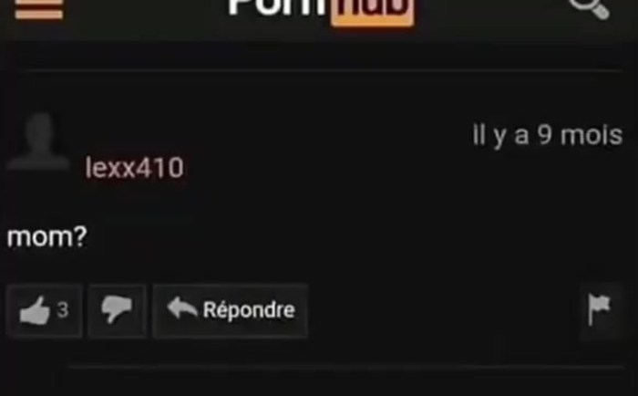 MOM comment? On Pornhab
