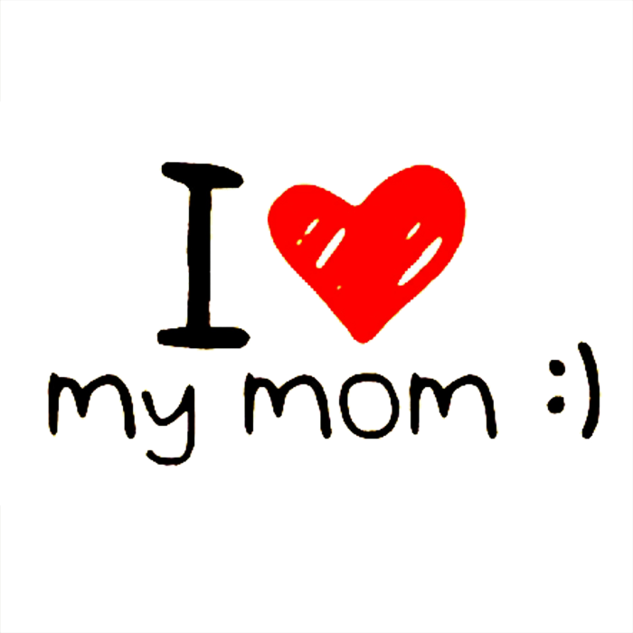 Inscription I love my mom