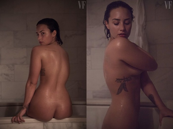 Naked boobs Demi Lovato