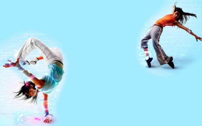 Background dancing