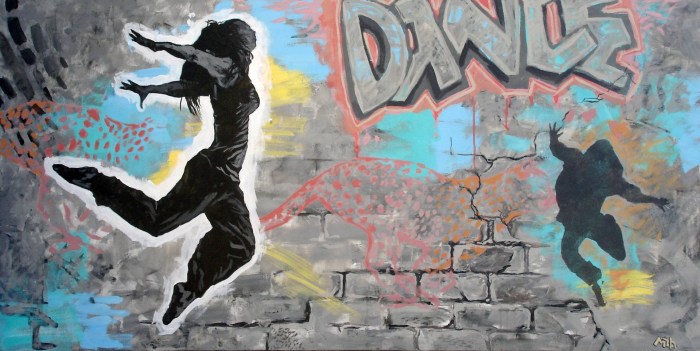 Graffiti street dances