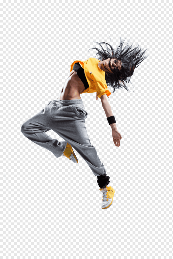 Dancing hip hop
