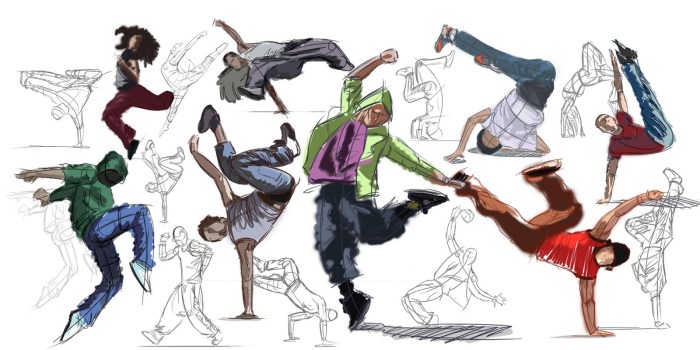 Break Dance Drawing