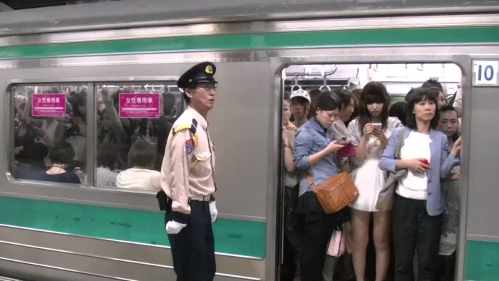 Little Japanese in the subway