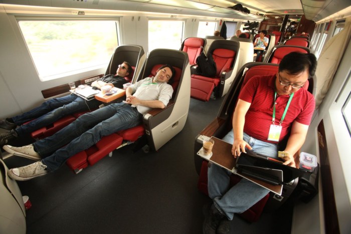 Chinese train inside