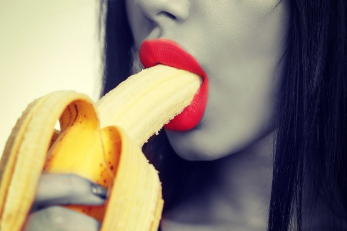 Girl with Big Banana