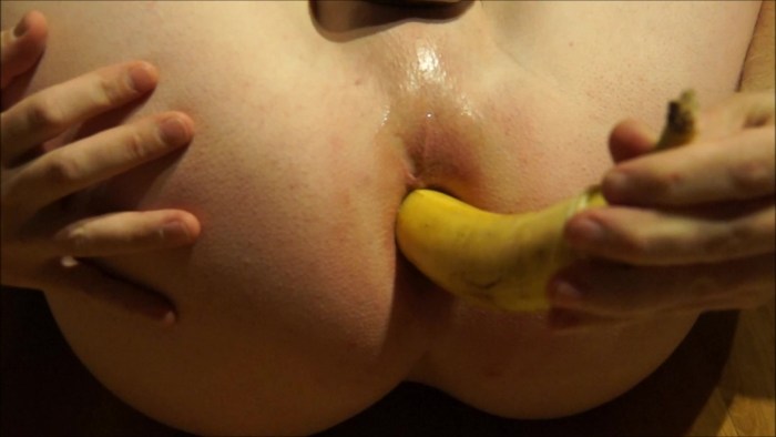 Banana masturbation is home