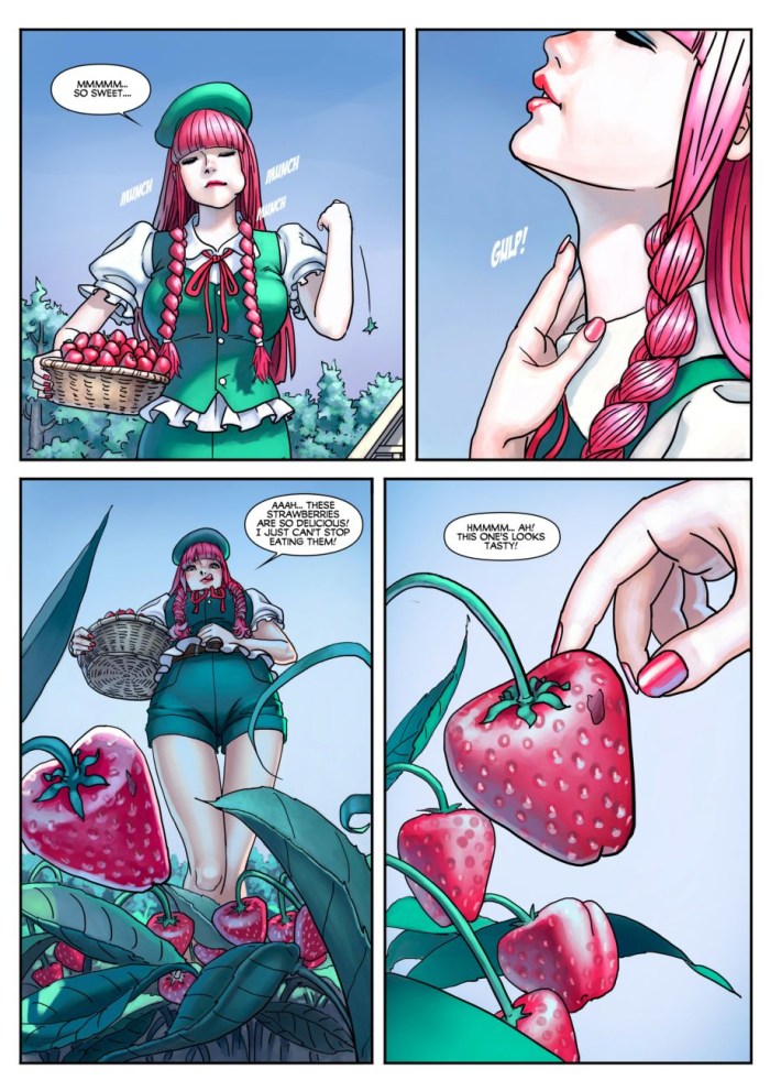Young naked girls strawberry