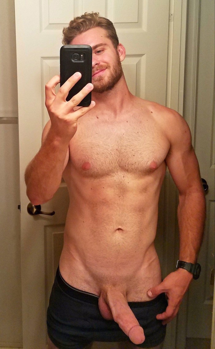 Selfies of a big dick old man