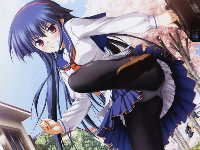 Anime on the skirt