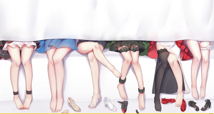 Anime girl Leg