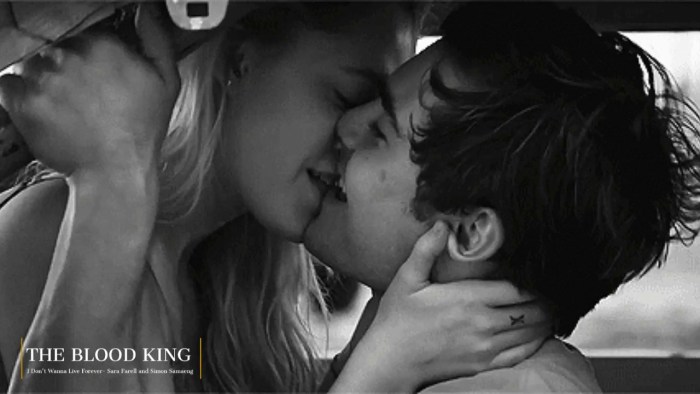 A long passionate kiss