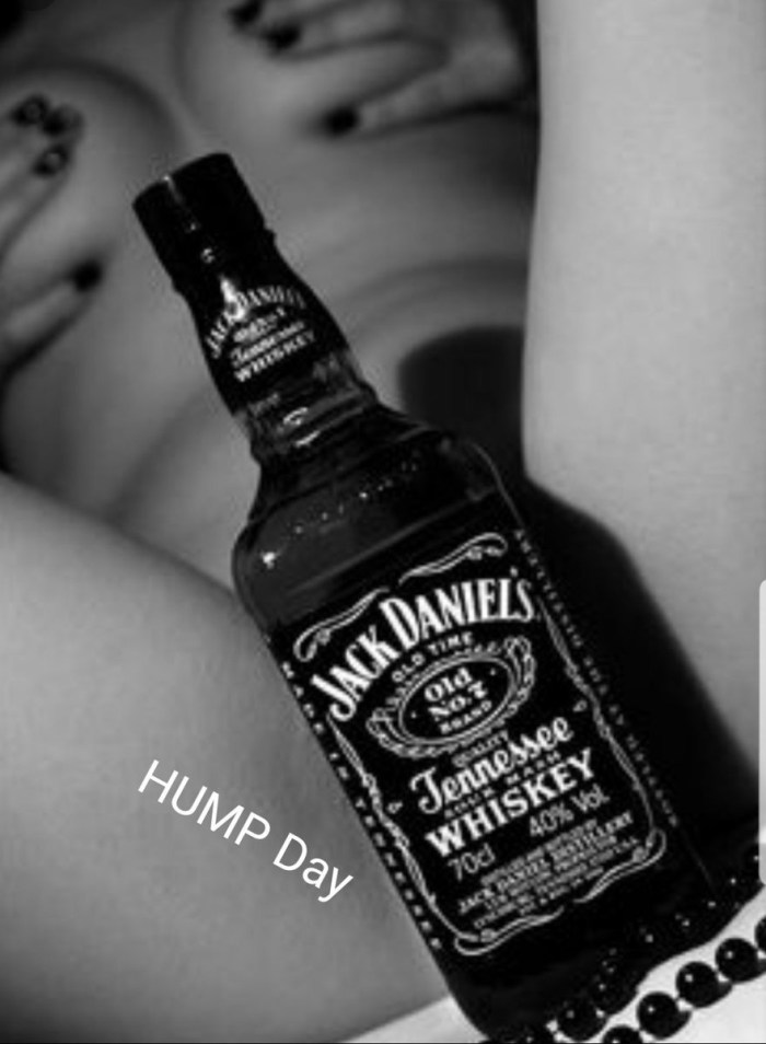 Jack Daniels whiskey girl
